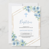 Blauwe Jongens Doop Kaart (Voorkant)