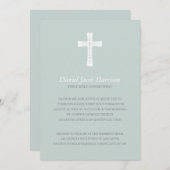 Blauwe jongens eerste mededeling kaart (Voorkant / Achterkant)