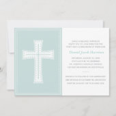 Blauwe jongens eerste mededeling kaart (Voorkant)