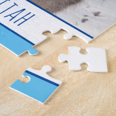 Blauwe jongens Kinder Quokka strand Aangepast Legpuzzel (Zijkant)