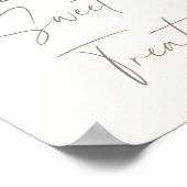 Blauwe Jongens Trein Verjaardag Sweets en Treats T Poster (Hoek)