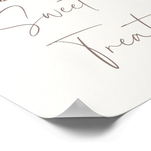 Blauwe Jongens Trein Verjaardag Sweets en Treats T Poster (Hoek)