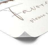 Blauwe Jongens Trein Verjaardagsgunsten Tafelteken Poster (Hoek)