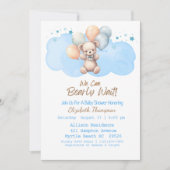 Blauwe jongens we kunnen het Baby shower van het B Kaart (Voorkant)