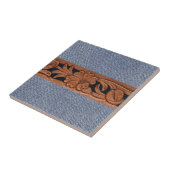 Blauwe jood en gordel tegeltje (Zijkant)