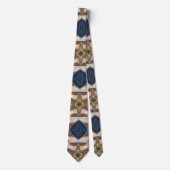 Blauwe jood en mosterdsporen (grotere versie) stropdas (Voorkant)
