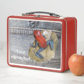 Blauwe joodkikker. Tekstvak (In situ)