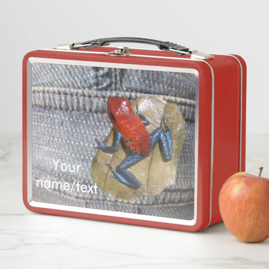 Blauwe joodkikker. Tekstvak (In situ)