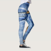 Blauwe joodse Leggings (Rechts)