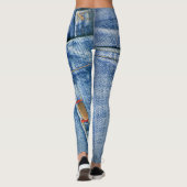 Blauwe joodse Leggings (Achterkant)
