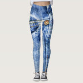 Blauwe joodse Leggings (Voorkant)