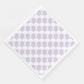 Blauwe Joodse sterren op wit Servet (Hoek)