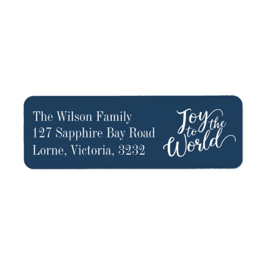 Blauwe Joy aan het adres van de Wereldfeestdag Etiket (Voorkant)