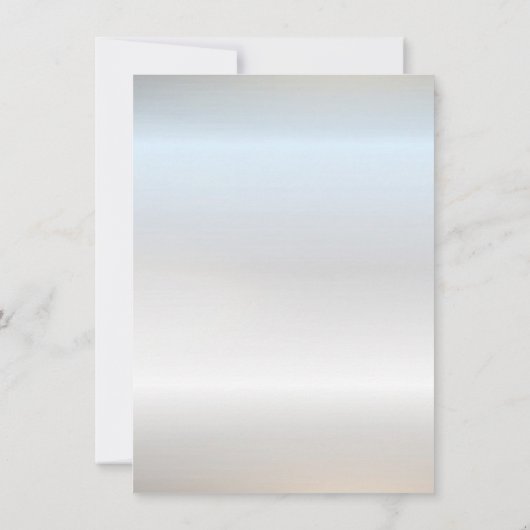 Blauwe jurk, Blauwe bloemen Lijst Kaart (Achterkant)