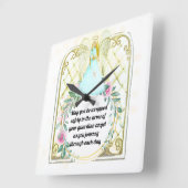 Blauwe jurk van de Amerikaanse engel Vierkante Klok (Hoek)