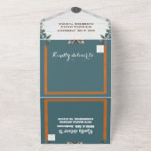 Blauwe juwelen die allemaal in één uitnodiging bin (Buitenkant)