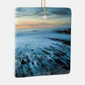 Blauwe kaap bij zonsondergang, Californië Keramisch Ornament (Rechts)