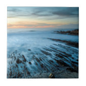 Blauwe kaap bij zonsondergang, Californië Tegeltje (Voorkant)