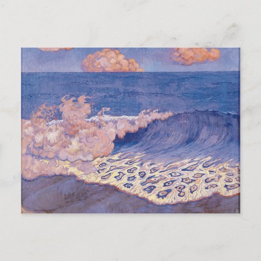 Blauwe kaap, golfeffect, c.1893 briefkaart (Voorkant)