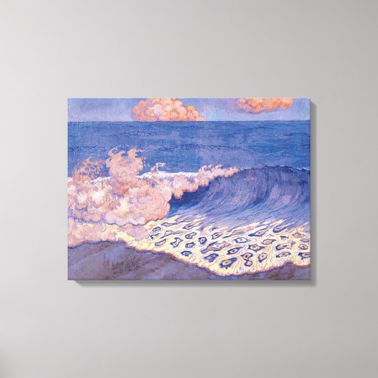 Blauwe kaap, golfeffect, c.1893 canvas afdruk (Voorkant)