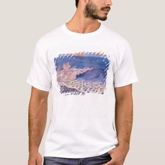 Blauwe kaap, golfeffect, c.1893 t-shirt (Voorkant)