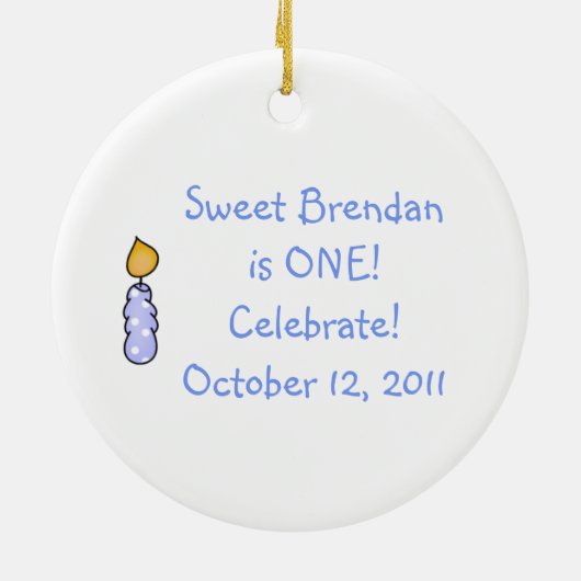 Blauwe kaars, eerste geboorte, keepaardse versieri keramisch ornament (Achterkant)