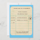 Blauwe kaart Birthday (Voorkant)