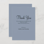 Blauwe kaart met dank (Voorkant / Achterkant)
