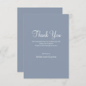 Blauwe kaart met dank (Voorkant / Achterkant)