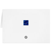  blauwe kaart van Cadillac (Achterkant Horizontaal)