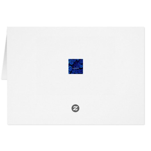  blauwe kaart van Cadillac (Achterkant Horizontaal)