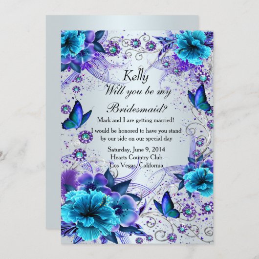 Blauwe Kaart van vlinderbloemigen en vlindermaiden (Voorkant / Achterkant)