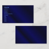 Blauwe kaart visitekaartje (Voorkant / Achterkant)