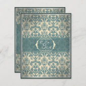 blauwe kaart voor Damascus (Voorkant / Achterkant)