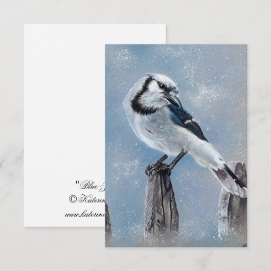 Blauwe kaart voor jodenvogels (Voorkant / Achterkant)