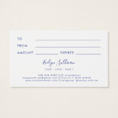 blauwe kaart voor marmering (Achterkant)