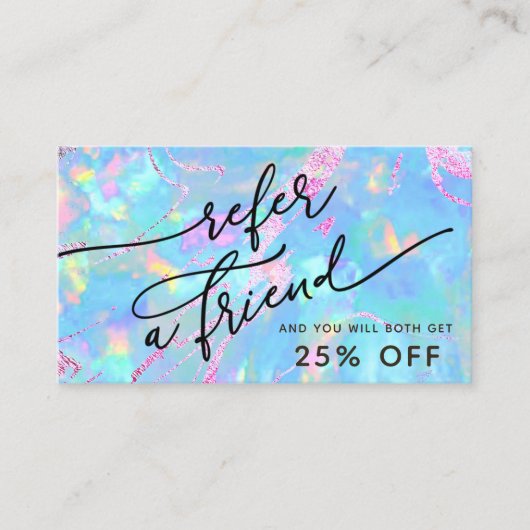 blauwe kaart voor verwijzing naar optische textuur visitekaartje (Voorkant)