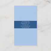 Blauwe kaart voor zwemprofiel visitekaartje (Achterkant)