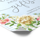 Blauwe Kaarten van de Chinoiserie en cadeautjes Poster (Hoek)