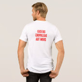 blauwe kaas of de dood (latijn) Tri-Blend shirt (Achterkant volledig)