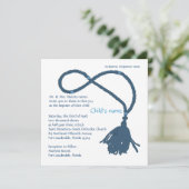 Blauwe kabel kaart (Staand voorkant)