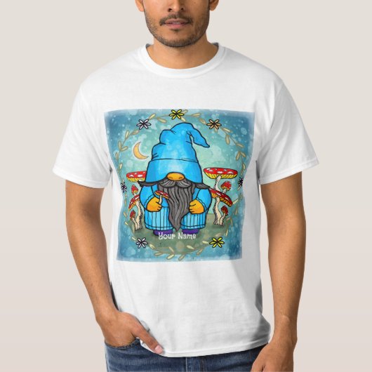 Blauwe kabouter t-shirt (Voorkant)
