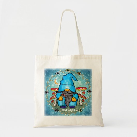 Blauwe kabouter  tote bag (Voorkant)