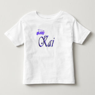Blauwe Kai naam met brandweerwagen, Kinder Shirts