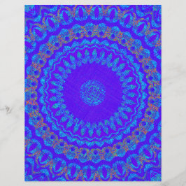 Blauwe Kaleidoscoop Bulk Scrapbook Papier Pagina's Flyer