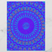 Blauwe Kaleidoscoop Bulk Scrapbook Papier Pagina's Flyer (Achterkant)