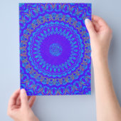 Blauwe Kaleidoscoop Bulk Scrapbook Papier Pagina's Flyer (Hand)