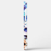 Blauwe kaleidoscoopmix van textuur en weefsel gewe Case-Mate iPhone case (Achterkant / Links)