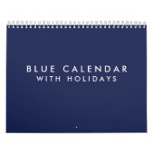 Blauwe kalender met Feestdagen 2025 (Hoes)