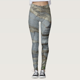 Blauwe kalksteen leggings